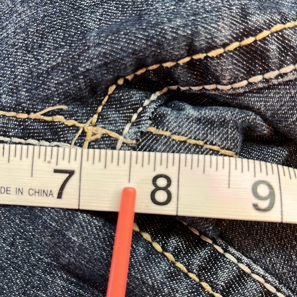 👖Wallflower Distressed Skinny Blue Jeans Women’s 8-10 based on measurements - Picture 13 of 17